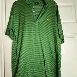 Bobby Jones Green Checkered Polo Shirt